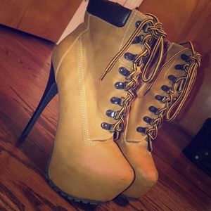 4 inch boots with pencil heels